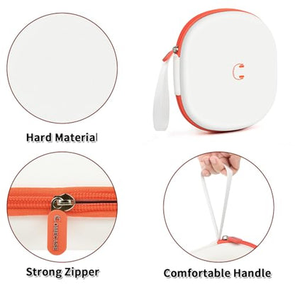 Comecase Headphone Case for JBL Tune 770NC，for JBL Live, 770NC, 660NC, 650B | Adjustable Divider, Cable Space and Carry Handle for Commuting, Gym and Travel, Students and Music Lovers, Case Only - White - color: White