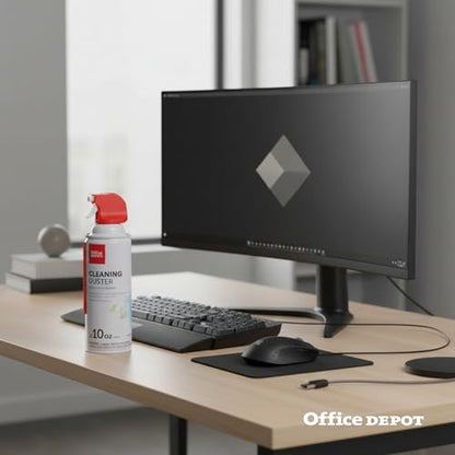Office Depot Cleaning Duster, 10 Oz Compressed Canned Air for Electronics, Keyboard Cleaner for Computer, Laptop, PC, Printer, Office Equipment, Moisture-Free, Pack of 12 - size: 12