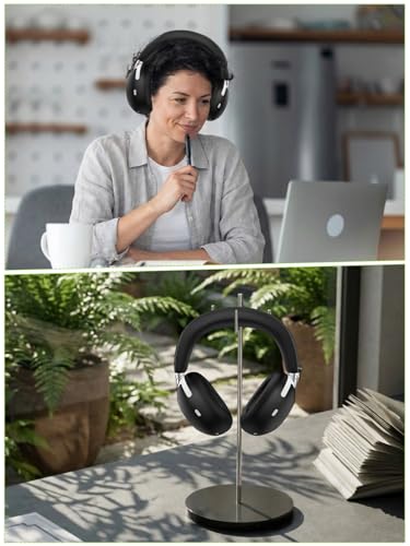 2-in-1 Silicone Protective Cover Set for Sony 1000X THE COLLEXION Headphones, Sweatproof Headband Cover + Integrated Ear Cups Protector (Ear Pads & Shell), Full Coverage(Black) - color: Black