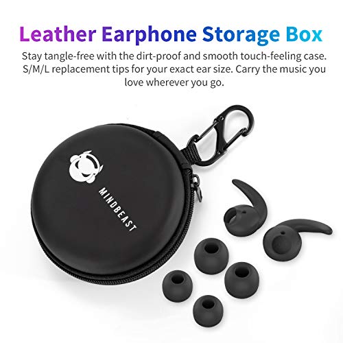 MINDBEAST Noise Cancelling Headphones Wired Earbuds with Microphone | Running Gaming Noise Cancelling Earbuds Wired with Case, Extra Bass For Sport Workout, Adult and Kids, In Ear Ear Bud 3.5mm