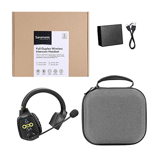 Saramonic WiTalk-SMH | Single-Ear Wireless Intercom Master Headset for The WiTalk Intercom System & Carry Case - size: Single-Ear Master Headset