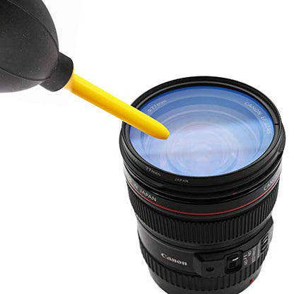 Dust Cleaner Strong Cleaning Air Blower for All DSLR Camera & Camcorders, Lens, LCD Screens, etc + Microfiber Cloth