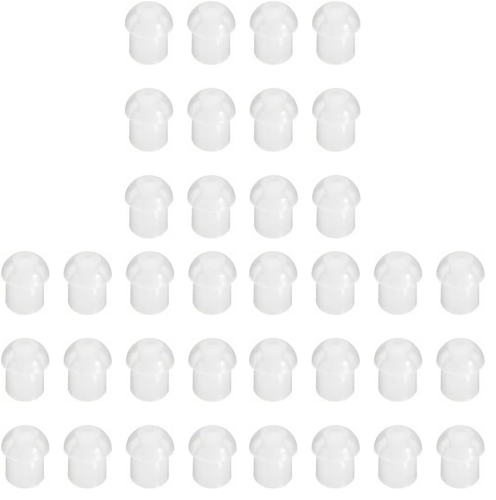 Zotech Replacement Standard Mushroom Earbud Ear Tips for Motorola Kenwood Two Way Radio Coil Tube Audio Kits/Transparent Acoustic Tube Earpieces (Pack of 3) - size: medium (Pack of 3)