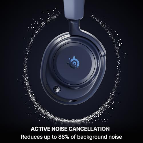 SteelSeries Arctis Nova Pro Omni - Hi-Res Wireless Gaming Headset, 96kHz/24bit, ANC, ClearCast Pro Mic, AI Noise Rejection, Mobile App, Mix 2.4GHz + BT, OmniPlay PC+PlayStation+Xbox - Midnight Blue - color: Midnight Blue