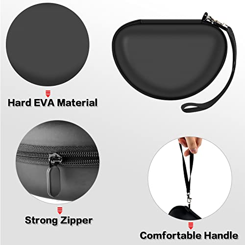 COMECASE Case for Beats Solo 4/Studio Pro Headphones with Mesh Pocket | Water-Resistant Hard Shell, Wrist Strap for Easy Carrying, Travel Storage, Fits Solo 2/3, Solo Pro and Studio3, Black+Khaki - color: Black+Khaki Inside