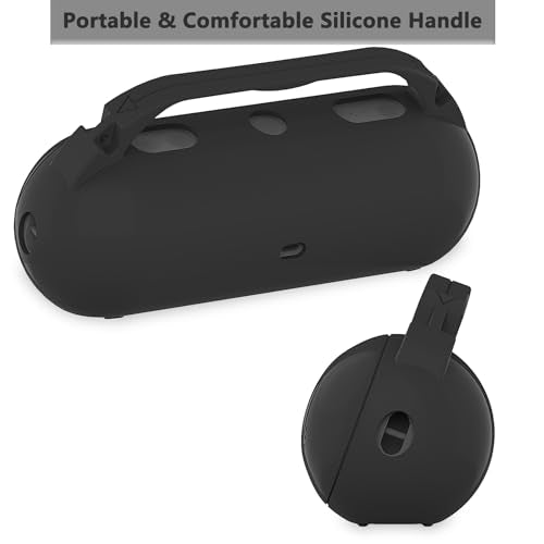 Silicone Case for Bitzee Magicals Interactive Toy Digital Pet | Protective Stand Holder for Beats Pill Bluetooth Speaker Accessories With Should Strap (Black Case) - color: Black Case