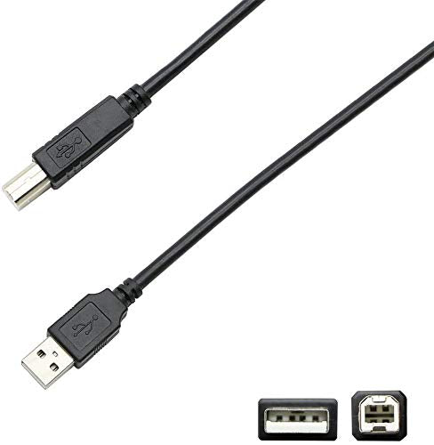 WEARE USB-B to USB-A Cable PC Computer Cable Cord Compatible for Audio-Technica AT2020USB+,Blue Snowball,TONOR,UHURU UM-925,MAONO AU-PM421 AU-A04,Bonke,Neewer,Dschlzy Condenser Microphone(10FT)