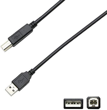 WEARE USB-B to USB-A Cable PC Computer Cable Cord Compatible for Audio-Technica AT2020USB+,Blue Snowball,TONOR,UHURU UM-925,MAONO AU-PM421 AU-A04,Bonke,Neewer,Dschlzy Condenser Microphone(10FT)