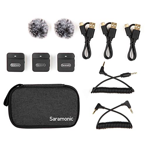 Saramonic Blink 100 B2 | Ultra-Portable 2-Person Clip-On Wireless Microphone System for Cameras & Mobile Devices - size: 2-Person Clip-On B2