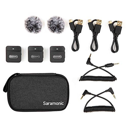 Saramonic Blink 100 B2 | Ultra-Portable 2-Person Clip-On Wireless Microphone System for Cameras & Mobile Devices - size: 2-Person Clip-On B2