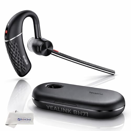 Yealink BH71 Teams Certified Wireless Headset Only 1208651 - Deskphone, PC,Mac, Video Calls, Mobile Phone Calls, Compatible with Zoom, RingCentral, Meet, Teams, Gold Support Plan Bundle - style: BH71 Bluetooth headset