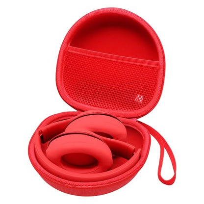 Headphone Case for Beats/Jlab/TOZO/BERIBES/Picun Etc Headphones, Red | for JLab JBuds Lux ANC/Go Lux ANC, Beats Studio Pro/Solo 4 3,TOZO HT3,KVIDIO Etc Headphone, Hard Shell Case for Travel Home - color: Red