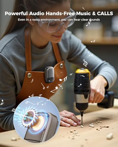 SUPERONE 2026 Upgrade Wearable Bluetooth Speaker with Voice Assistant & Mic | IPX7 Waterproof Clip-on Portable Speaker, TWS Pairing, Up to 30H of Play, Supports Siri/Google/Alexa - style: 1 Item & Voice Assistant Function