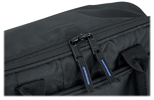 Rockville MB1615 DJ Gear Mixer Gig Bag Case, 15.5" x 15" x 5", Rugged Nylon, Water-Resistant, Front Pocket for Laptop and Accessories, for Mobile DJs and Studio Professionals | Fits Mixers Controllers FX Pedals, 17" Laptop Pocket, 8mm Foam Padding, YKK Zi
