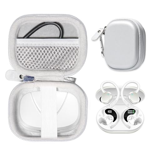 Case for Ltinist BX27 Wireless Earbud, Bluetooth 5.4 Headphones IP7 Waterproof Sport (Smoke White) - color: Smoke white