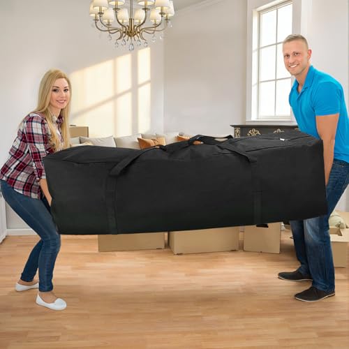 COOLBEBE 65" Sports Duffle Bag - 270L Extra Large Travel Duffel Luggage Bag | Upgrade 2-way Lockable Zippers, Sturdy & Water Resistant Long Duffle Bag for Tent Pole Camping Outdoor Moving (Black 65inch) - size: 65" x 16" x 16"