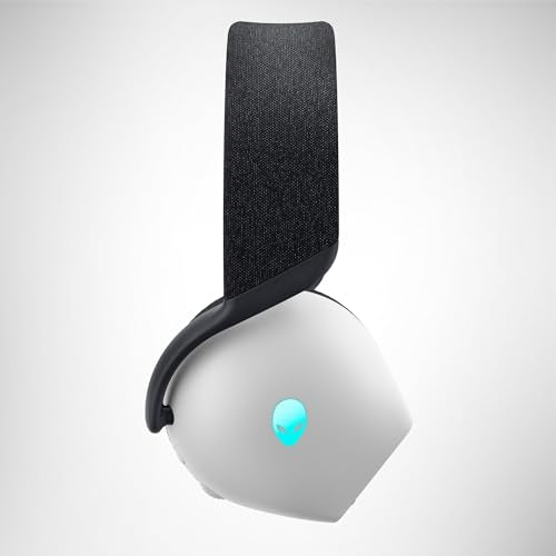 Alienware Wireless Gaming Headset AW725H | Bluetooth / 2.4GHz, Hi-Res Audio, Dolby Atmos, RGB Lighting, Lunar Light - color: Lunar Light