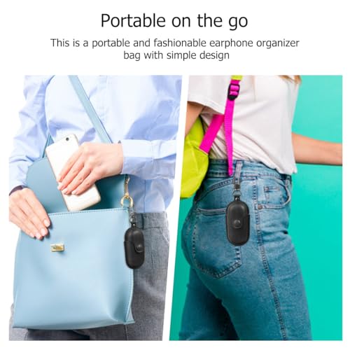 Leather Wireless Earphone Case for Headset, Scratch-Proof Portable Cover