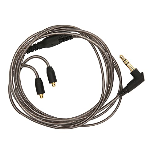Yosoo Health Gear Replacement Earphone Cable For Mmcx Headphones, Mmcx Cable Tinned Copper Hifi 3.5Mm Elbow Cable, Mmcx Ers 3, 5 Mm For Mmcx Headphones, Tinned Copper Hifi 3.5Mm Elbow Cable