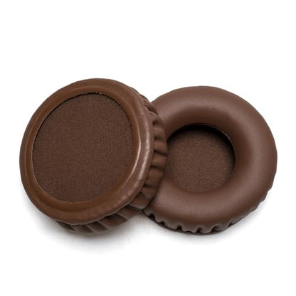 Soft Protein Leather Ear Pads for Pioneer HDJ CUE1 Cue One, HDJ500 DJ Headphone (Brown) - color: Brown