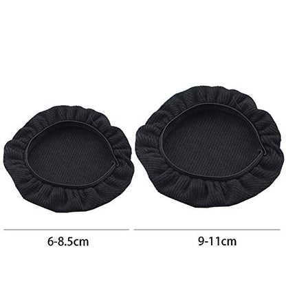 Tvoip 2pairs/4pcs Universal Stretchable Headphone Cover Washable Ear Cup Covers Fabric Headset Ear Pad Cover On-Ear Headphones Earpads (3.54"-4.33"(9-11cm)) - size: 3.54"-4.33"(9-11cm)