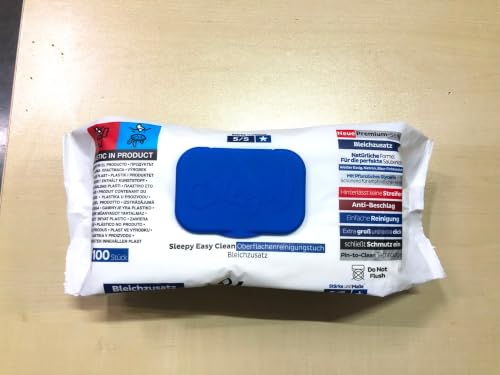 Sleepy Easy Clean XL Multi Surface Cleaning Wipes (600 Count) – Natural Vinegar & Baking Soda Formula – Jumbo 8"x8" All Purpose Wet Wipes for Kitchen, Bathroom, Glass & Electronics – No Streak - size: 6 Pack (600 Count)