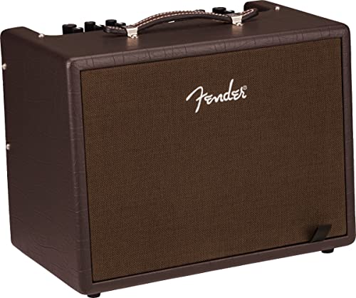 Fender Acoustic Junior 100W Combo Acoustic Guitar Amplifier Bundle with Instrument Cable, Amperstand Guitar Cradle, Tuner, and 24-Pack Picks - size: Acoustic Jr 100