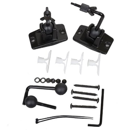 VideoSecu 5 Black Universal Satellite and Audio Speaker Mount Bracket for Wall or Ceiling MS40B5 WM6