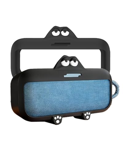 Silicone Case for Bose SoundLink Plus Portable Bluetooth Speaker,WUNIAK Full Protective Cover for Anti-Scratch,Skin-Friendly Dirt and Shock Resistant,Black