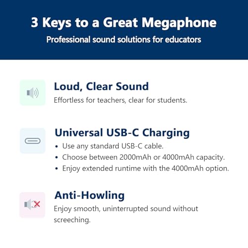 Bluetooth Voice Amplifier for Teacher with Wired Microphone Headset | ①10W Power Amplifiers②2000mAh Battery③15 Hours Working Time④USB-C Rechargeable⑤Adjustable Mic for Loudspeaker ⑥Anti-Howling - color: Black-2000mAh