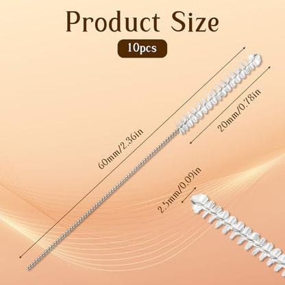 10 PCS Hearing Aid Cleaning Tools, Hearing Aid Vent Earhook Tube Cleanings Brush Kit Tubes Cleanings Brushs Tube Cleaning Tool for Earbuds Headphones Small Holes Cleaner Small Brush