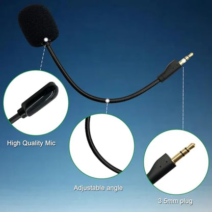 Replacement Game Microphone Compatible with Logitech G PRO X2,G PRO X Wireless and G Pro Wired Gaming Headsets Detachable Noise Cancelling Crystal-Clear Mic for PS4, PS5