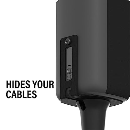 SANUS Speaker Stands for Roku Wireless - Fixed Height Speaker Stands Pair Designed Exclusively for Roku Soundbar & Sound System - Includes Carpet Spikes & Rubber Pads