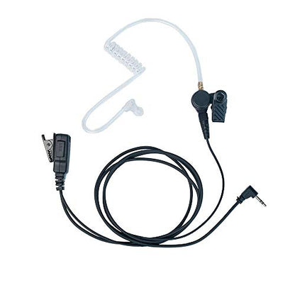 1 Pin 2.5MM Nipple Covert Acoustic Tube Earpiece Headset with MIC PTT for Motorola Talkabout Walkie Talkie 2 Way Radio MH230R T200 T260 T460 T600 MR350R MT350R MS350R 2 Pack | 2-Pack, nipple earbud, acoustic tube, PTT mic, 2.5mm 1-pin; Compatible with Mot