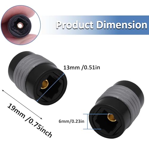 Fiber Optical Cable Extender Coupler 4 Pack