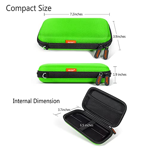 Power Bank Storage Case – GLCON Hard EVA Protective Travel Case | Small Electronic Carrying Pouch for Hard Drive, Cell Phone, Charging Cable, External Battery, Earbuds (Light Green) - color: Light Green