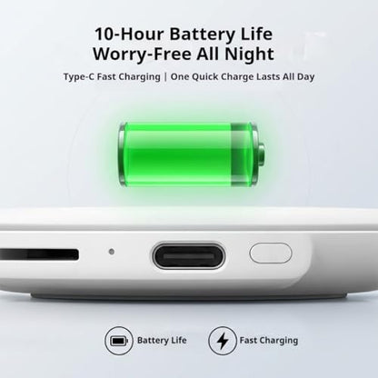 Under Pillow Speaker - Mini Portable Bluetooth Pillow Speaker for Sleeping with White Noise, Timer Ultra-Thin Wireless Sleep Aid Headphones for Adults, Kids, Side Sleepers