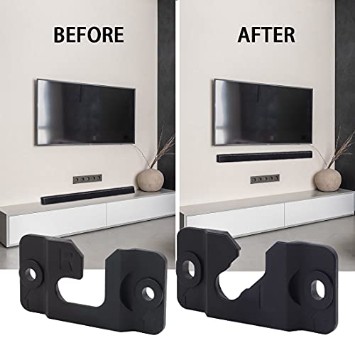 1 Pair of Black Wall Mount Bracket AH96-03064A for Samsung Soundbar HWH750 HW-H750 HW-H450 HW-J355 HWH751 HW-H751 HWJM25 HW-JM25 HWJM45C HW-JM45C HW-JM45C/ZA Soundbar Wall Hooks