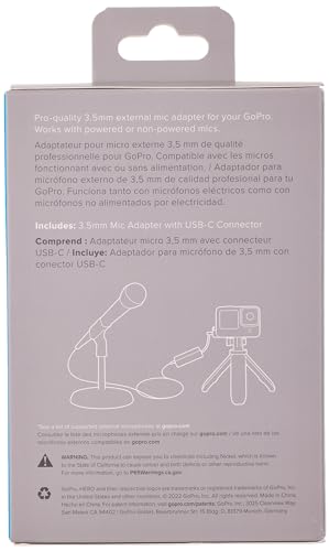 GoPro Pro 3.5mm Mic Adapter for (All Hero Cameras) - Official Accessory (Pack of 6) - size: 2 (Pack of 6)