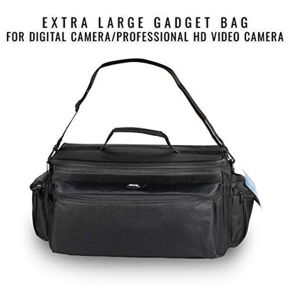 Ultimaxx’s Extra Large, Water-Resistant Professional Gadget Bag Compatible with Camcorders and Accessories for Sony NEX-FS-100, FS-100U, FS-700, FS700UK, FS700R, EA50UH Camcorders, and More