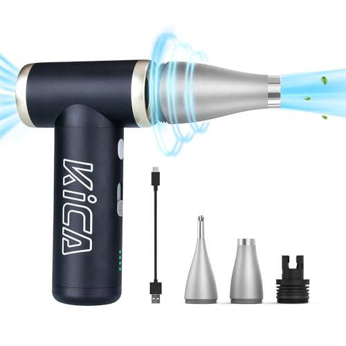 KiCA Jet Fan 2S Electric Air Duster, 117000RPM Cordless Turbo Mini Blower