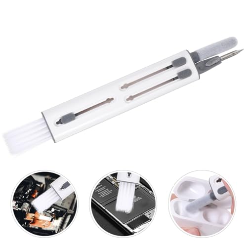 Earphone Cleaning Brush Kit with Hidden Triple Heads, Plastic