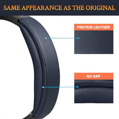 SOULWIT Ear Pads Cushions + Headband, Replacement Kit for Sony WH-1000XM4 (WH1000XM4) Over-Ear Headphones, Replacement Headstrap Pad & Earpads Repair Part - Navy Blue - color: Navy Blue