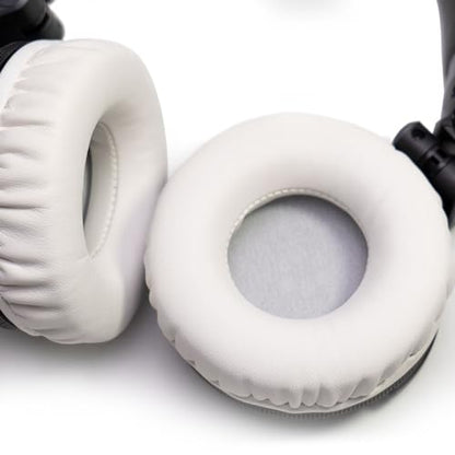 Soft Protein Leather Ear Pads for Pioneer HDJ CUE1 Cue One, HDJ500 DJ Headphone (White) - color: White