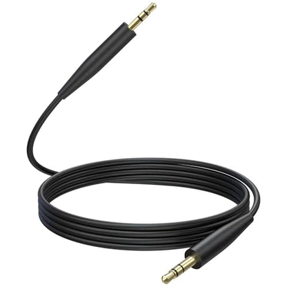 Replacement Audio Cable Compatible with Bose 700 QuietComfort Ultra QC45 QC35II QC35 QC25 NC 700 Soundlink Soundtrue Noise Cancelling Headphones (Black) - color: Black