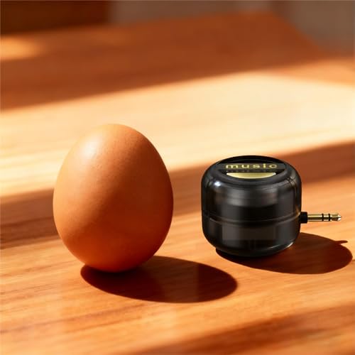 Mini Portable Plug-in Speaker, 3.5mm AUX Audio Jack Sound Amplifier, Loud Volume Booster for Phone Calls, Tablet, MP3, Musical Instruments, Pocket Size Design, No Bluetooth, No Cable Needed