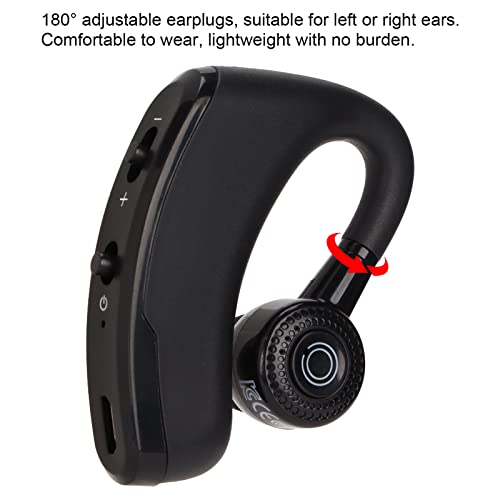 V9 Bluetooth Earpiece, Single Ear Hook Earphone, 14 Hours Talktime, Noise Cancelling Bluetooth Headset for Sports Driving Business