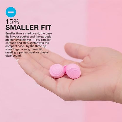 JLab Go Air Pop True Wireless Earbuds, in Ear Headphones, Bluetooth Earphones, Ear Buds with 32H Playtime, Bluetooth Earbuds with Microphone, USB Charging Case, Dual Connect, EQ3 Sound, Pink | Wireless Earbuds with Charging Box, Wireless Bluetooth Headpho