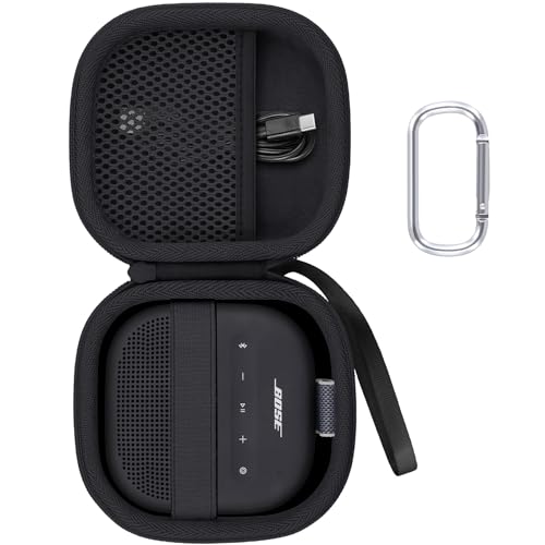 Aenllosi Case for Bose SoundLink Micro 2nd Gen Speaker, Black | EVA case construction, Water-resistant design, Dust-resistant design, Protective case only - color: Black-, style: Hard Case for Bose SoundLink Micro 2nd Gen