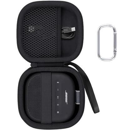Aenllosi Case for Bose SoundLink Micro 2nd Gen Speaker, Black | EVA case construction, Water-resistant design, Dust-resistant design, Protective case only - color: Black-, style: Hard Case for Bose SoundLink Micro 2nd Gen